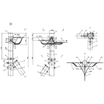 IEK Опора ПОАд151 деревянная анкерная переходная ответв. одноцепная - ASIP-DER-OPR-471-00-75